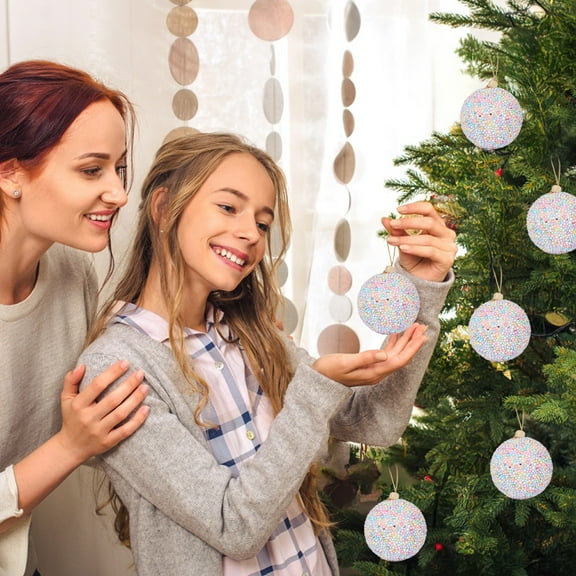 karymi Christmas Tree Decoration Macaron Grain Foam Pendant Decoration Christmas Ambiance Decoration Gift Pendant Christmas Party Supplies