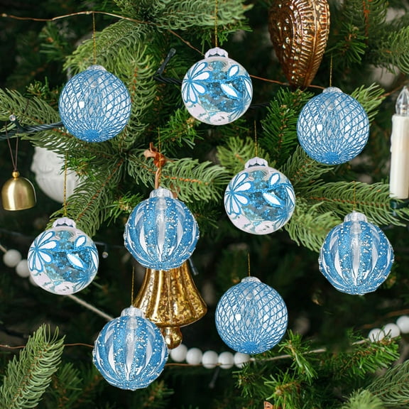 karymi Christmas Tree Ornaments PET Painted Shaped Plastic Christmas Balls Festive Party Decorations Kids Christmas Gifts Weekly Deal Weekly Deal Savings Week