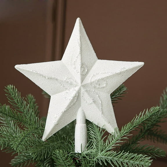 karymi The Christmas Tree Top Star Is A Five-pointed Star Decoration On The Top of The Christmas Tree House Decor Wholesale Wholesale Shop All Savings