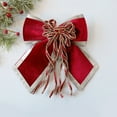 thumbnail image 1 of karymi Christmas Wreath Bow Pre Tied Bow for Christmas Tree Garland and Outdoor Decoration Door Decoration Swag Wreath Garland Fall Winter Boxing Day Christmas Decorations Best Sellers, 1 of 6