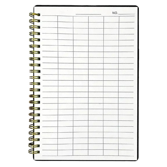 karymi Coil-Bound Notebook Blank Checked Pattern Notebook with 60 Pages and Available in Horizontal and Vertical Versions Birthday Gifts Mens Gifts