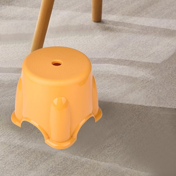 karymi Compact Stackable Plastic Mini Stool with Anti Slip Base, Sturdy Lightweight Seat for Bathroom Camping Kitchen Living Room, 21x21x15 cm/8.3x8.3x5.9 in Family Gifts
