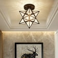 thumbnail image 1 of karymi Crystal Ceiling Light Fixture for Hallway Corridor Balcony Entry 9.84x7.87x7.87 in Five Pointed Star Design PVC Material with Mounting Hardware Modern to Rustic Decor Styles up to 70% off, 1 of 6