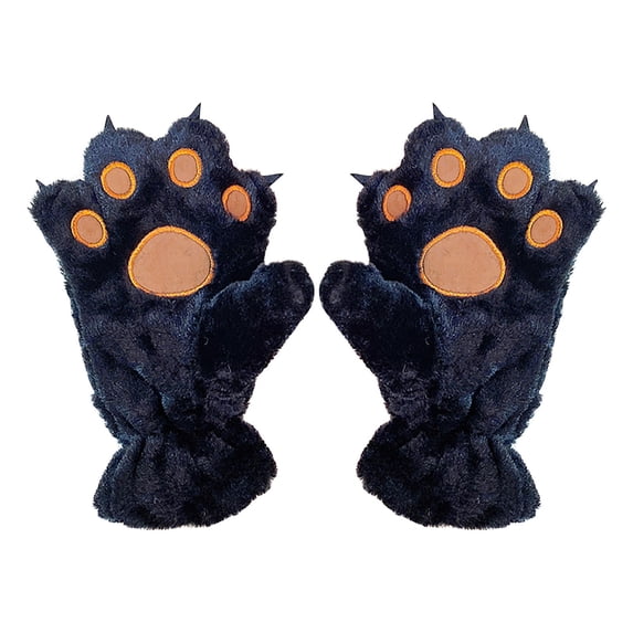 karymi Cute Animals Paw Gloves Pet Claw Bear Palm Gloves Full Finger for Cold and Warmth Protection Living Room Decor