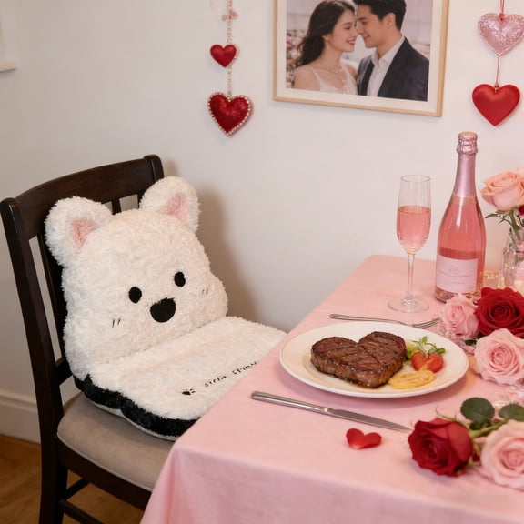 karymi Cute Car Seat Cushion Winter Interior for Girls in Winter Thick Backrest Integrated Seat Cushion for Cars in Winter Womens Gifts Christmas Gifts up to 70% off