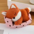 thumbnail image 1 of karymi Cute Sleeping Animal Plush Toy with Mini Bed - 5.5 Inch Realistic Soft Stuffed Doll for Boys, Girls - Gift for Birthday, Christmas, Home Desk Decoration Bedroom Decor Bedroom Decor, 1 of 6