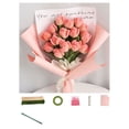 thumbnail image 1 of karymi DIY Handmade Twisted Stick Bouquet Tulips Craft Kit for All Ages with Rope Sticks Tape Colored Powder Wrapping Paper Ribbon Creative Homemade Flower Gifts for Women House Decor, 1 of 5