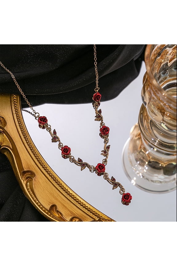 Delicate Collarbone Necklace with Pendant Sweet Light Alloy Jewelry 1.1in Gift for Women Daily Wear Date Party Office Minimalist Accessory Living Room Decor Valentines Day Christmas Ornaments