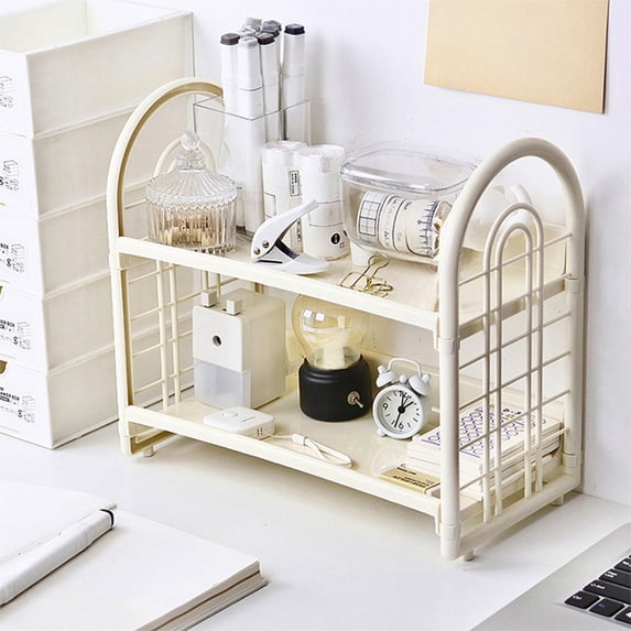 karymi Desktop Storage Rack Organizer for Kitchen Bathroom Office Dorm Spice Rack Cosmetic Stationery Storage Holders Display Shelf Home Decor Room Decor