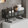 thumbnail image 1 of karymi No Drill Over The Toilet Storage Shelf Iron Open Mesh Design Bathroom Organizer Rack for Towels Toiletries Space Saving Installation Easy Mount Womens Gifts Family Gifts Party Favors, 1 of 6