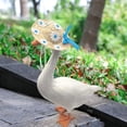 thumbnail image 1 of karymi Easter Goose Decoration Set with Flower Hat and Summer Outfit for Porch Garden Yard Festive Decor Fits Standard 23 Inch Lawn Goose Statue Spring Holiday Outdoor Ornament Room Decor, 1 of 5