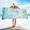 thumbnail image 1 of karymi Extra Large Beach Towel 75x150cm Soft Absorbent Fiber Bath Pool Blanket for Swimming Lounging Sunbathing Quick Dry Lightweight Flowing Pattern House Decor House Decor, 1 of 6