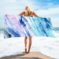 thumbnail image 1 of karymi Extra Large Beach Towel 75x150cm Soft Absorbent Fiber Bath Pool Blanket for Swimming Lounging Sunbathing Quick Dry Lightweight Flowing Pattern Party Favors House Decor, 1 of 6