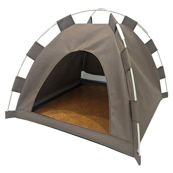 karymi Foldable Portable Pet Tent Outdoor Dog House for Camping Beach Picnic Indoor Puppy Bed with Removable Mat Easy Clean Travel Shelter Womens Gifts Womens Gifts