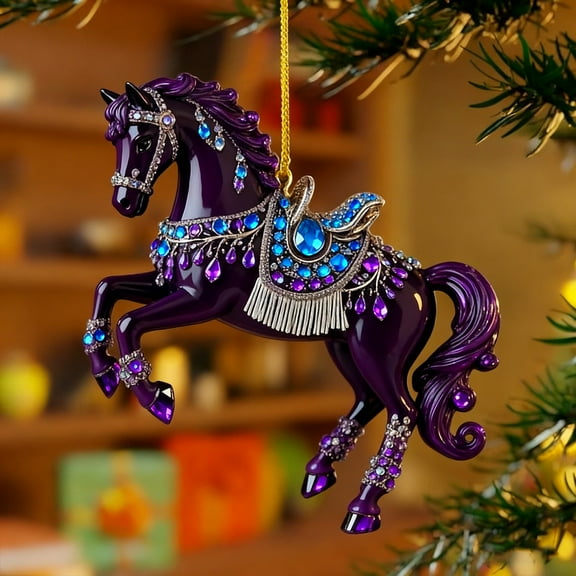 karymi Hilarious Frenchie Christmas Tree Pendant - Glowing Lights, Playful Design, Ideal Gift for Dog Lovers & Pranksters Christmas Outdoor Decorations Christmas Decorations Indoor