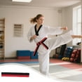 thumbnail image 1 of karymi Karate Taekwondo Dojo Judo Belt Double Needle Eight Thread Handmade Baotou Double Layer Cottons Felts Inner Core Belt Travel Essentials up to 60% off up to 60% off Limited Time Deal, 1 of 6