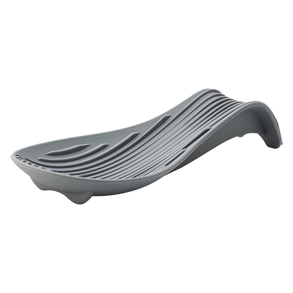 karymi Kitchen Utensil Holder Tray with Drainage Grooves for Spatula Spoon Pot Lid Organization Countertop Storage Heat Resistant Foldable Spoon Rest Family Gifts Living Room Decor