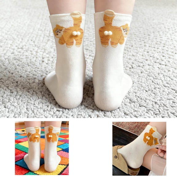 karymi Knit Cute Socks Floor Sock for Christmas Socks Hand Crocheted Winter Warm Multiple Styles Sock for Christmas Gifts for U Christmas Outdoor Decorations Mens Christmas Gifts Bedroom Decor