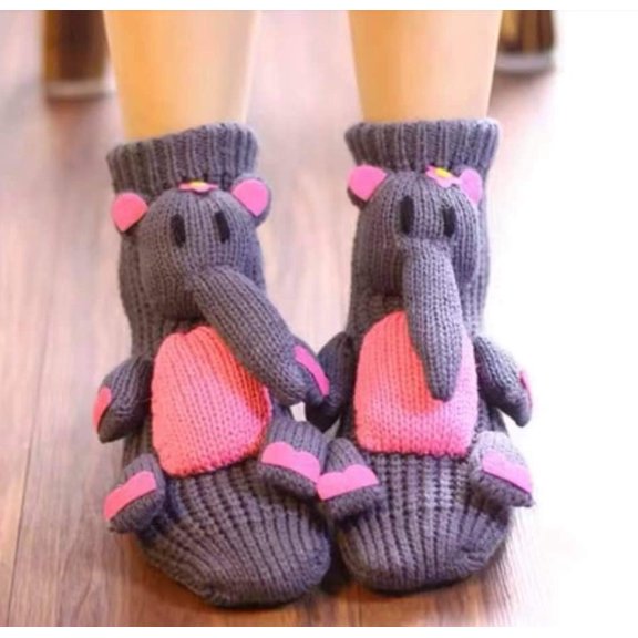 karymi Knit Cute Socks Floor Sock for Christmas Socks Hand Crocheted Winter Warm Multiple Styles Sock for Christmas Gifts for U Gifts for Mom Limited Time Deal Limited Time Deal New & Trending