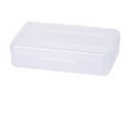 thumbnail image 1 of karymi Large Capacity Clear Plastic Pencil Box with Snap Tight Lid Stackable Storage Organizer Case for Office Supplies 8.1x4.8x2.3 Inch Room Decor, 1 of 9