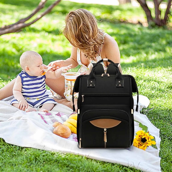 karymi Large Capacity Multifunctional Diaper Backpack for Newborns with 14 Pockets Stroller Straps Waterproof Maternity Travel Bag 11.5x8 Inches Gifts for Men Gifts for Women