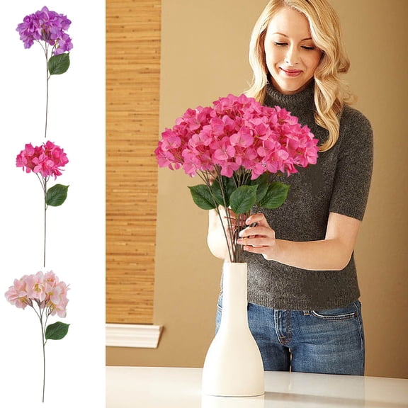 karymi Lifelike Artificial African Violet Silk Flower Bush for Wedding Table Centerpiece Runner Home Garden Party Vase Decor Arrangement Party Favors Holiday Gifts