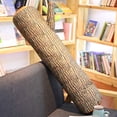 thumbnail image 1 of karymi Lifelike Tree Stump Bolster Pillow Soft Faux Wood Log Body Pillow for Couch Realistic Wood Grain Decorative Pillow for Bedroom Living Room Home Decor up to 70% off Porch Decor, 1 of 6