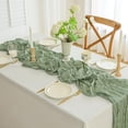thumbnail image 1 of karymi Long Cheesecloth Table Runner, 35.43x157.48 in Spring Boho Rustic Farmhouse Gauze Table Runner for Wedding Party Birthday Home Decor Holiday Decorations Living Room Decor Room Decor, 1 of 6