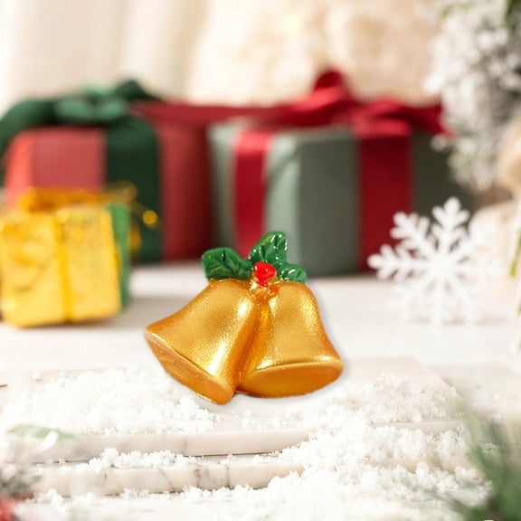 karymi Mini Christmas Figurines - Christmas Tree Bells Christmas Stockings Gifts Etc. - Resin Decorations for Christmas Tree Garden Snowballs and Party Christmas Decorations Indoor Winter Savings