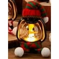 thumbnail image 1 of karymi Mini Snowman Lantern with Hat Scarf LED Light Up Holiday Decor for Indoor Outdoor Christmas Christmas Decor, 1 of 2