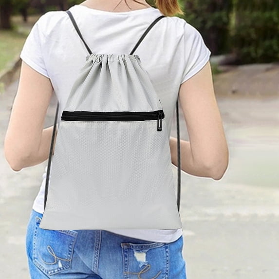 karymi Multi Functional Waterproof Sports Drawstring Backpack - Oxfords Cloth Fitness Travel Storage Bag There's A Small Pocket Travel Essentials Weekly flyer