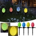 thumbnail image 1 of karymi Outdoor Solar Powered LED Simulation Easter Egg Garden Stake Light 17 Inch Ground Insert Lamp for Courtyard Pathway Patio Night Decoration Home Decor, 1 of 4