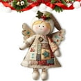 thumbnail image 1 of karymi Patchwork Angelss Doll Kit Handmade Patchwork Doll Sewing Kit Christmas Cute Fabric Crafts Kits Vintage Fabric Crafts for Beginners Ideal for Festive Christmas Party Supplies, 1 of 1