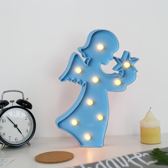 karymi Patriotic Cherub Angel LED Night Light 11 Inch Illuminated Figure Lamp for 4th of July Independence Day Table Centerpiece Mantel Wedding Birthday Party Decor 4th of July Decorations