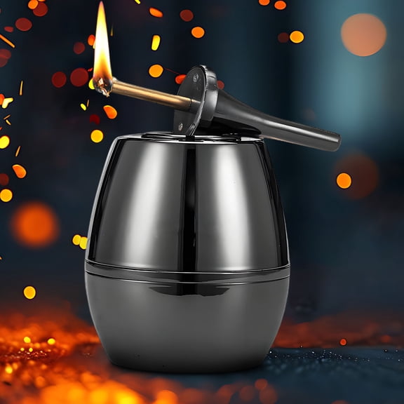 karymi Rechargeable Windproof USB Desktop Lighter Metal Electric Arc Ignition for Candles Stove Cigarette Ceramic Technology with Safety Lock Fast Charging Battery Indicator Flameless Design