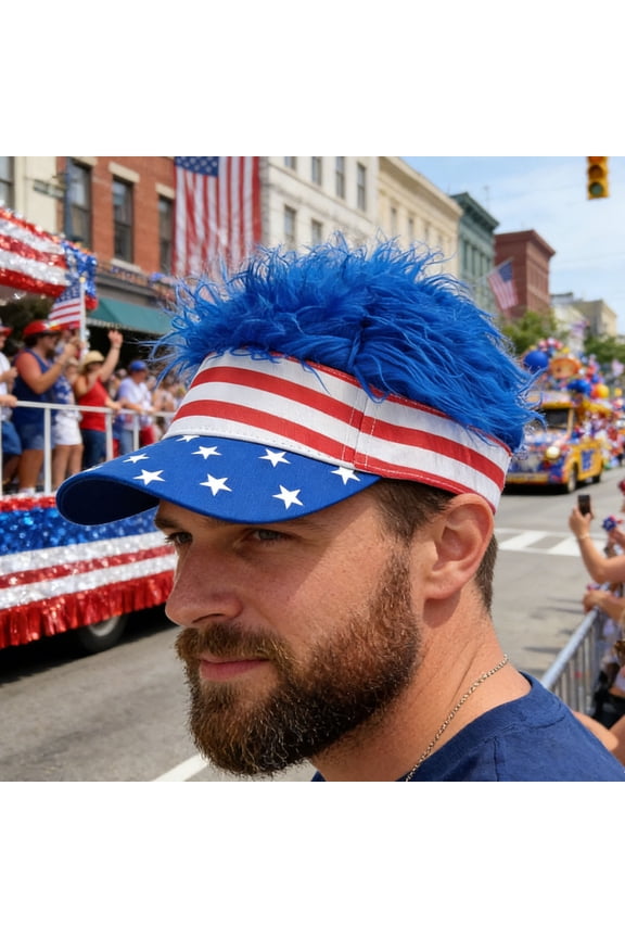 Red White Blue Star Stripe Print Patriotic Baseball Cap Adjustable Cotton Twill Unisex Hat for 4th of July Independence Day Party Outdoor Activities Fourth of July Decorations