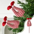 thumbnail image 1 of karymi Santa Leg Christmas Tree Ornament 11.81 Inch Red Decoration with Insertion Rod for Festive Holiday Tree Decor Kids Christmas Gifts Limited Time Deal Limited Time Deal Wholesale, 1 of 6