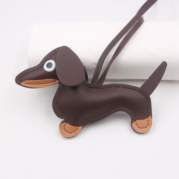 karymi Sausage Dog Keychain Handmade Pendant for Bag Backpack Phone Case Decorative Accessory Cute Dachshund Shape with Durable Stitch Great Gift for Pet Lovers Family Gifts Home Decor
