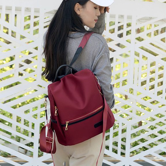 karymi School Supplies One Shoulder Two Shoulder Multifunctional Travel Bag Disapprove-theft Ladies Travel Backpack Back Open Pocket Travel Bag Antidisapprove-theft Oxford Fabric Back to School