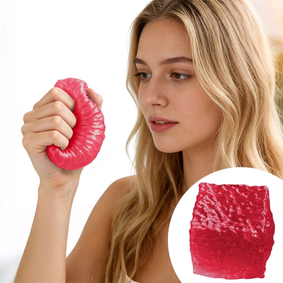 karymi Simulated Gummy Candy Translucent Soft Stretchy Cube, Slow Rising Stress Relief Ball for All Ages, Realistic Soft Sweets Office Desk Accessories Holiday Gifts
