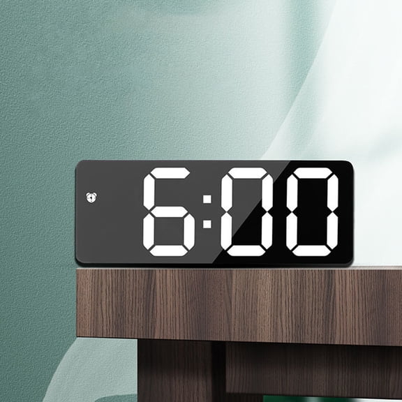 karymi Smart Digital Alarm Clocks for Bedrooms,LED Screen,Snooze,Dimmable,Temperature,Date,12/24Hr,Small Electronic Desk Clock for Kitchen Office,Alarm Clocks for Bedroomss