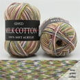 thumbnail image 1 of karymi Soft Milk Cotton Wool Yarn Skein for Hand Knitting Crochet DIY Crafts Colorful Acrylic Thread for Scarves Hats Sweaters Beginners Multipack Living Room Decor, 1 of 4