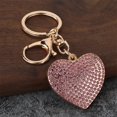 thumbnail image 1 of karymi Sparkling Red Rhinestone Heart Shape Metal Keychain - Durable Romantic Gift for Lover, Friend, Anniversary, Special Occasion - 1.6 x 1.6 in Patio Decor Bedroom Decor Gifts for Women, 1 of 7