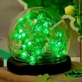 thumbnail image 1 of karymi St. Patrick's Day Irish Festival Four Leaf Clovers Shaped LED Green Hat Four Leaf Luck Grass Copper Light String up to 70% off House Decor Bedroom Decor, 1 of 8