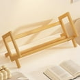 thumbnail image 1 of karymi Stationary Storage Rack Book Storage Rack Easy to Clean Multipurpose Office Desktop Organizer Bookend for Folder Bedroom Decor Party Favors Gifts for Men, 1 of 6