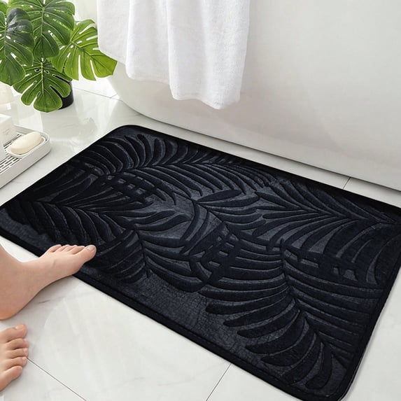 karymi Super Absorbent Bathroom Rug Mat with Non Slip Rubber Backing, 15.74x23.62 inch Water Absorbing Door Mat for Shower Entrance, Quick Drying and Machine Washable Home Decor Room Decor