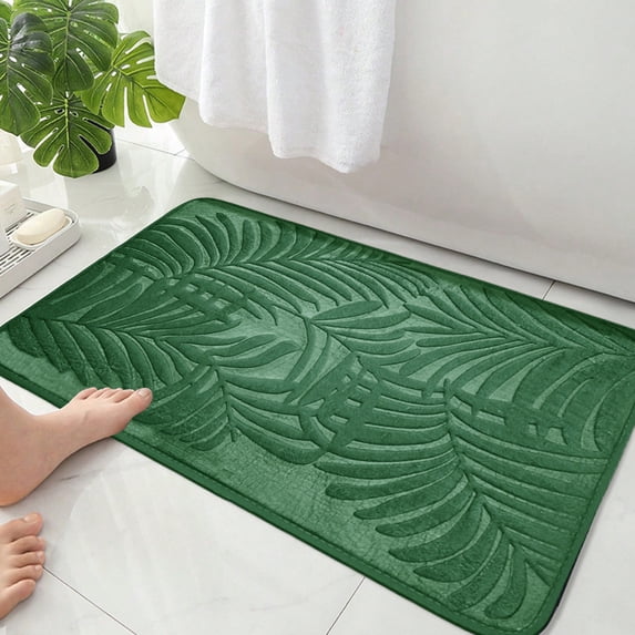 karymi Super Absorbent Bathroom Rug Mat with Non Slip Rubber Backing, 15.74x23.62 inch Water Absorbing Door Mat for Shower Entrance, Quick Drying and Machine Washable Gifts for Men