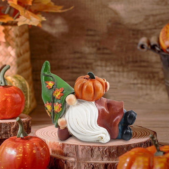 karymi Thanksgiving Gnome Figurine Faceless Doll Fall Harvests Pumpkin Themed Resin Crafts Home Table Centerpiece Window Decor Warm Autumns Ornament Gift Gift Ideas Valentines Day Gifts for Him