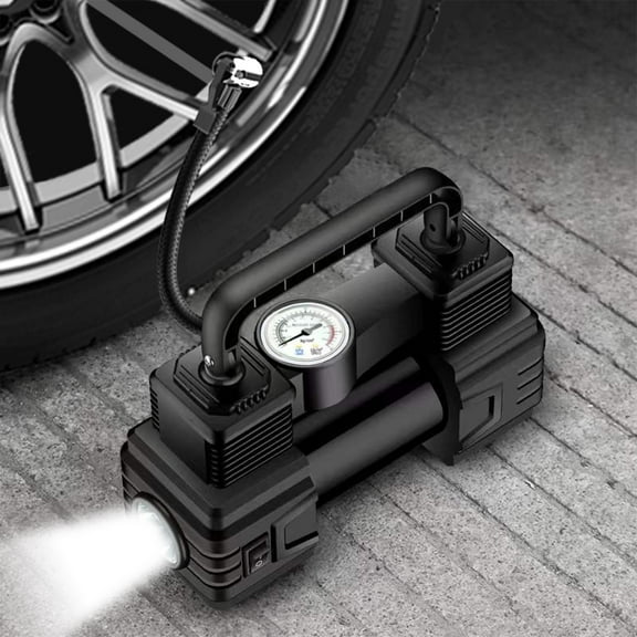 karymi Tire Inflator Portable A-ir Compressor A-ir Pump for Car Tires 12V Auto Tire Pump with Digital Pressure Gauge with Emergency LED Light Portable Tire Inflator for Car Weekly