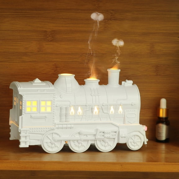 karymi Train-Shaped Aromatherapy Diffuser with Remote Control Cool Mist Humidifier for Home Office Oil Diffuser with LED Light Kids Christmas Gifts Kids Christmas Gifts Mens Christmas Gifts